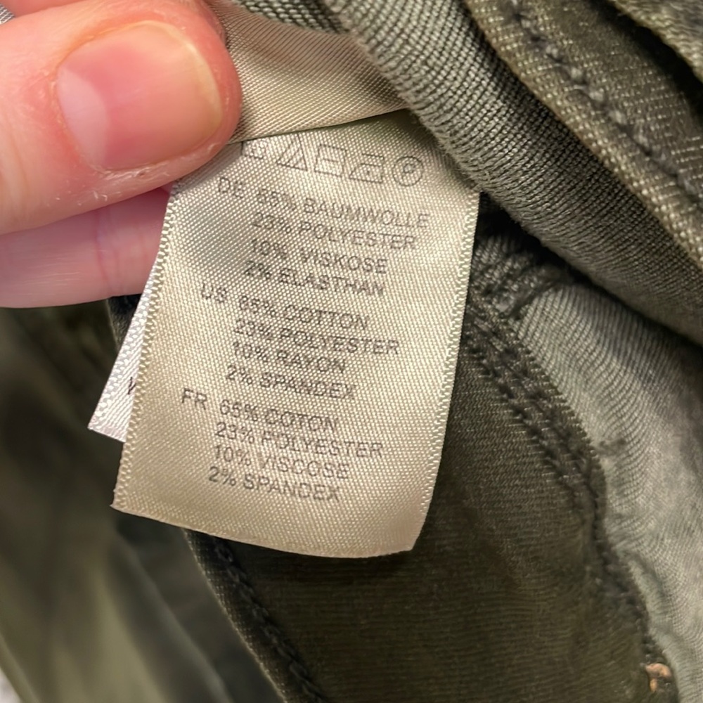 ARTICLES OF SOCIETY Army Green Denim Jacket - Picture 8 of 8